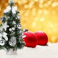 thumbnail image 2 of AMERTEER Promotion!Tall Battery 15.75Inch Powered Luxury Tabletop Christmas Tree Hanging Decorations Pine Tree (Battery Not Included) Gold, 2 of 10