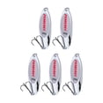 thumbnail image 2 of Cucharas de Pesca Zulema 5 Cebos y Señuelos de lubina Plata 35g, 2 of 8