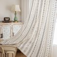 thumbnail image 4 of DONGPAI 2 Panels Bohemian Stripe Curtains, 52 x 96 Inch Geometric Print Grommet Indoor Outdoor Curtains Light Blocking for Living Room Bedroom Porch, 4 of 7