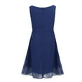 thumbnail image 2 of Alvivi Flower Girls Chiffon Dress Solid Wedding Bridesmaid Gown Costume 4-14, 2 of 7
