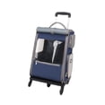 thumbnail image 4 of Mochila transportadora para gatos, bolsa de viaje para gatos, ligera, con ruedas, para cachorros, gatitos, vacaciones, senderismo al aire libre azul oscuro, 4 of 9