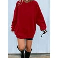 thumbnail image 4 of Sherrylily Women Oversized Long Sleeve Sweatshirts Round Neck Casual Pullover Top, 4 of 4