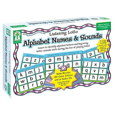 Alphabet Names & Sounds : Learn to identify alphabet letters and beginning letter sounds while having the fun of playing (Best Way To Play Lotto)