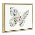thumbnail image 3 of Stupell Industries Floral Nature Butterfly Animals Painting Gold Floater Framed Canvas Art Print Wall Art, 21 x 17, 3 of 9