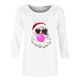 thumbnail image 3 of Fiudx Camisetas para Mujer Camiseta de Manga 3/4 con Cuello Redondo y Estampado Navideño para Mujer, Jersey con Cuello Redondo, Top/Camisa de Manga Larga con Cuello Redondo, 3 of 3