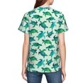 thumbnail image 7 of Wukai Green Sea Turtle Youth Unisex Short Sleeve T-Shirt for Boys, Girls, Teens, and Kids-X-Small, 7 of 7