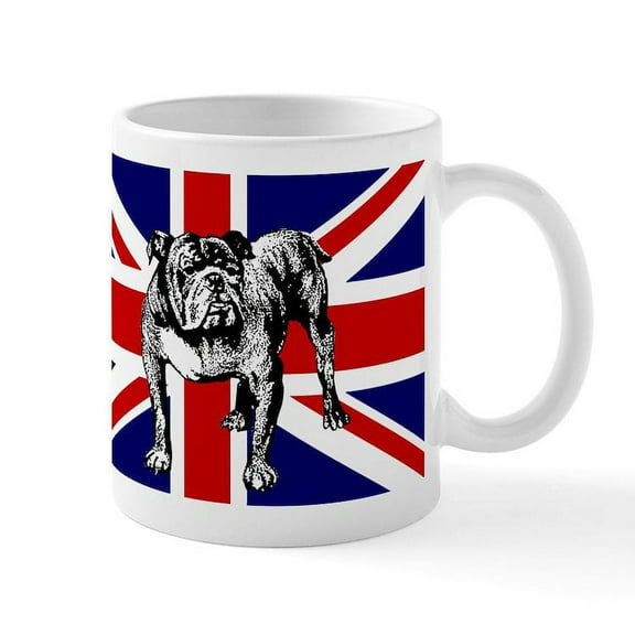 CafePress - British Bulldog Flag Mug - 11 oz Ceramic Mug - Novelty Coffee Tea Cup