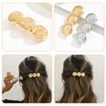 thumbnail image 3 of IFANLANDOR 2Ud Barrette Francesa De Metal Con De Concha Para Peinados Femeninos, 3 of 8