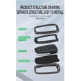 thumbnail image 3 of Key Fob Cover Compatible with Toyota Highlander RAV4 XLE XSE TRD Camry Corolla 2019-2026 4 Button Keychain Case Holder Protector,D-Keychain, 3 of 7