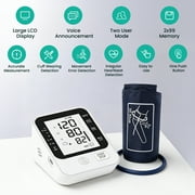 Blood Pressure Monitor, Digital BP Machine with 2x99 Reading Memory, High Automatic Blood Pressure Monitors Cuff(8.7-16.5) for Home Use
