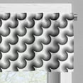 thumbnail image 5 of Ambesonne Black and White Valance & Curtain, Wavy Stripes, 55"x45", Black White, 5 of 6