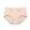 Beige, variant on Krdevn Women Solid Mid Rise Bikini Underwear Extended Side 4 Layer Absorbent Leak Proof Cotton Breathable Reusable Menstrual Daily Panties Multi Pack Size:L