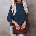 thumbnail image 5 of Women's Turtleneck Long Sleeve Loose Fit Sweater, 5 of 9