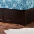 thumbnail image 3 of Madison Lit Plateforme Complet en Bois avec Pied de Lit et Lit Gigogne Simple en Espresso, 3 of 8