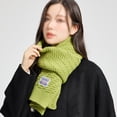 thumbnail image 4 of Bufanda cálida de otoño e invierno, bufanda cálida de cuello de invierno de color puro, 4 of 5