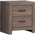 thumbnail image 4 of JERFIT Modern Oak Finish 4-Piece King Bedroom Set with Slatted Headboard, Dresser, Mirror & Nightstands, 4 of 10