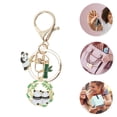 thumbnail image 3 of Unique Bargains 1 Pc Handbag Charms Keychains Animal Type 3 Bag Accessories Black White, 3 of 5