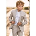 thumbnail image 2 of ETHAN Boys Linen Suit for Wedding 2 PC Kids Linen Suit for Summer Boys Formal Suit Ring Bearer Outfit 14, 2 of 6