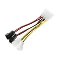 thumbnail image 4 of Milue D Type Large 4Pin Molex to 4 3-Pin Multiplier PC Cooling Fan Extension Cable, 4 of 9