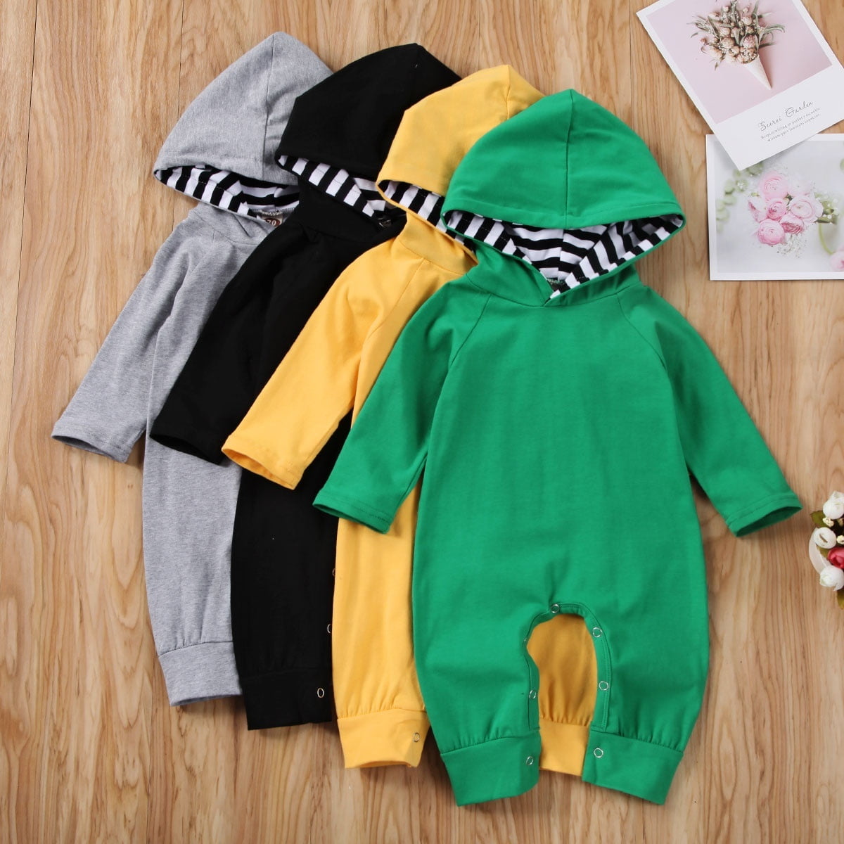 baby hooded jumpsuit