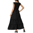 thumbnail image 3 of INSPIRE CHIC Women's Sleeveless Summer Dress Scoop Neck Casual Maxi Dress with Pockets S Black, 3 of 6