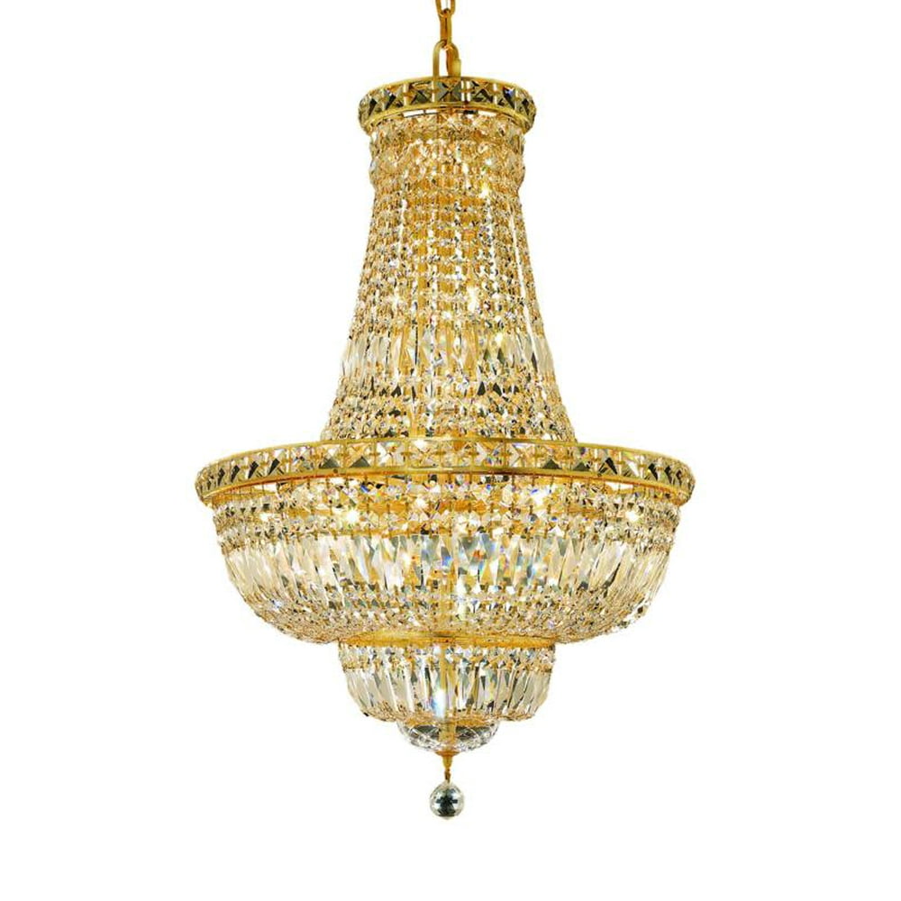 Elegant Lighting 2528D22g Tranquil 22Light, TwoTier Crystal