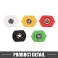 thumbnail image 6 of Unique Bargains 5 Pcs High Pressure Washer Spray Nozzle Tips Multiple Degrees  Pressure Washer Tips Stainless Steel, 6 of 8