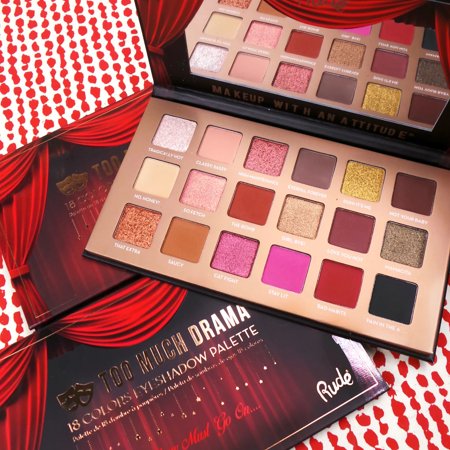 RUDE COSMETICS Too Much Drama - 18 Eyeshadow Palette