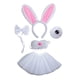 thumbnail image 1 of Conjunto de disfraz de conejo de Pascua perfecl diadema moderna para Cosplay 5 piezas, 1 of 8