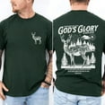 thumbnail image 3 of Men’s Christian Deer Hunting Double-Sided T-Shirt – Bible Verse Jesus Tee, Baptism Gift for Hunters, Faith Outdoor Graphic Shirt, 3 of 7