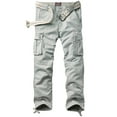 thumbnail image 3 of Matchstick Men Regular Fit Straight Leg Cotton Cargo Pants with 6 Pockets, 3 of 6
