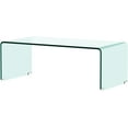 thumbnail image 6 of Glass Coffee Table Modern Clear Coffee Table for Living Room 0.47" Thick Tempered Glass Simple Center Table, 6 of 6
