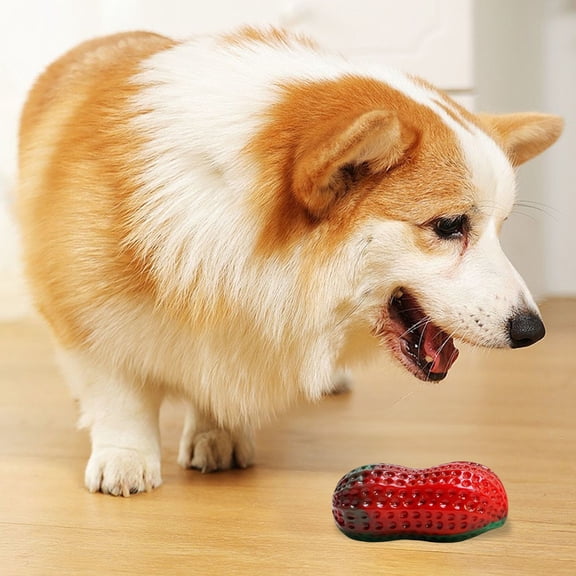 Christmas Dog Toy Indestructible High Elasticity Chew Ball Bone Shaped Dental Cleaning Interactive Training Toy for Small Medium Dogs Festive Red Green Gradient Pet Gift