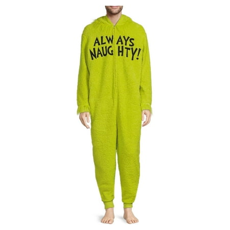Grinch Men’s Faux Sherpa Union Suit
