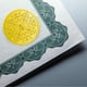 thumbnail image 4 of 150 pegatinas autoadhesivas para sobres con relieve dorado de flores, para decoración de medallas., 4 of 9