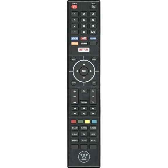 Westinghouse LCD TV Remote Control for Models WD65NC4190, WE55UC4200, WD55UT4490, WD50UT4490, WD42UT4490, WD55UB4530 (Part No: 845-058-03B00)