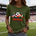 thumbnail image 2 of Soccer Cup 2026 Shirt Women USA Football Match Season Jersey Game Day T-Shirt Funny Soccer Graphic Short Sleeve Shirt, 2 of 4