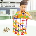 thumbnail image 4 of Brick Toy, Diy Child Building Blocks, Plastic Pathway Brick Toy With Rolling Balls,For Kid Child Learning Intelligent Toys Babies For Developing Intelligence And Creativity 105PCS678-7, 4 of 8