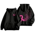 thumbnail image 2 of Miaoju Women Cotton Solid Oversize Hoodie Zipper Up Women Hoodies Cotton Pullover, 2 of 7
