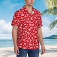 thumbnail image 3 of Yiaed Hohoho Print Hawaiian Shirt for Men Short Sleeve Button Down Shirts Beach Shirts for Men,XX-Large, 3 of 7