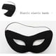 thumbnail image 2 of Men's Black Masquerade Mask for Parties, Costume Events, Adjustable Fit, Stylish Design, PVC Material, 2 of 4