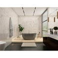 thumbnail image 4 of Castello USA Inc Manhattan 59" Stone Freestanding Bathtub in Matte Gray, 4 of 4