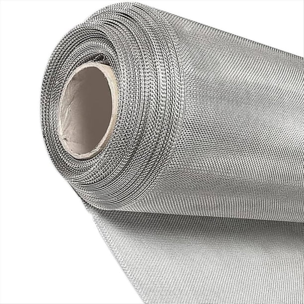 Mosquitera de Acero Inoxidable para Ventanas de 80 cm X , Ideal para Rejillas de Ventilación, Puertas Mosquiteras y Proyectos de Bricolaje.