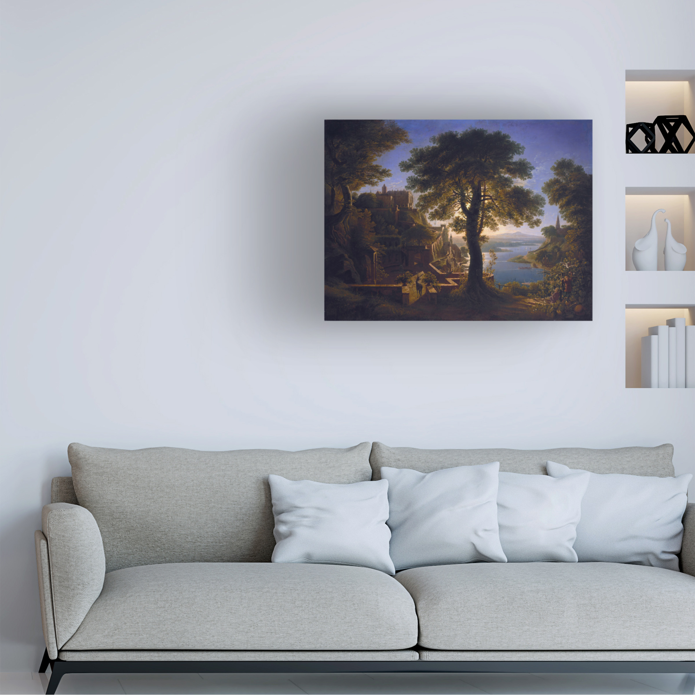 Karl Schinkel 'Castle By The River' Canvas Art