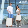 thumbnail image 4 of Maletas de viaje carry-on de mano cabina 10kg Rígida set de viaje 2 pack 20” + 16” ABS doble calibre con cierre expandible, llantas desmontables y candado seguridad TSA LOCK Armored Travel, 4 of 10