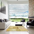 thumbnail image 6 of Ahgly Company Indoor Round Contemporary Caramel Brown Patchwork Area Rugs, 6' Round, 6 of 6