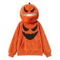 thumbnail image 5 of SJLDQY Boys' Halloween Hoodies Cute Pumpkin Zip Up Hood Mask Hooded Sweatshirts with Pocket Hallowmas Graphic Long Sleeve Pullover Tops for Boys, 5 of 5