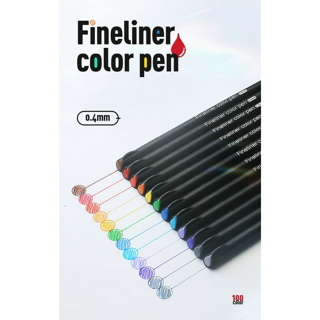 Pens Colored Pens Fine Point Markers Fine Tip Drawing Pens Porous Fineliner Pen for Bullet Journaling Writing Note Taking Calendar Coloring Art Office School Supplies, 60 Colors