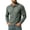 Green, variant on Men Vertical Ribbed Knit Long Sleeve Shirt Chest Patch Pocket Lapel Collar Two Button Placket Slim Fit Golf Daily Casual Tops Black S
