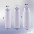 thumbnail image 6 of Ello Pop & Fill Stainless Steel Water Bottle with Quick Fill Technology, Double Walled Vacuum Insulated Metal, Leak Proof Locking Lid, Sip & Chug, BPA Free, Holiday Gift, 22oz, Aurora, 6 of 11